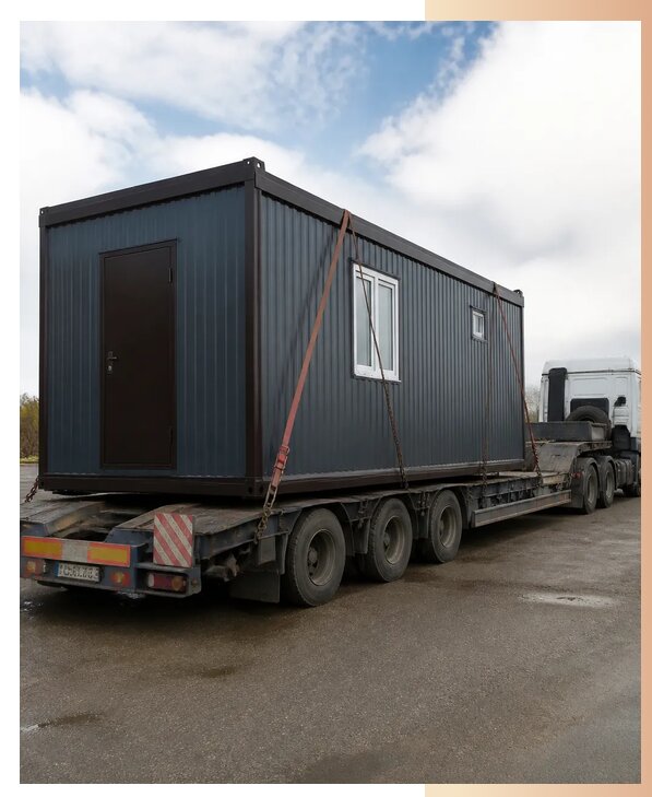 Перевозка вагончика в Армавире недорого от 8105 р. | БытовкаПрофи-Рмв